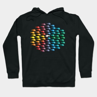 BE DEFFERENT COLORFUL FISH Hoodie